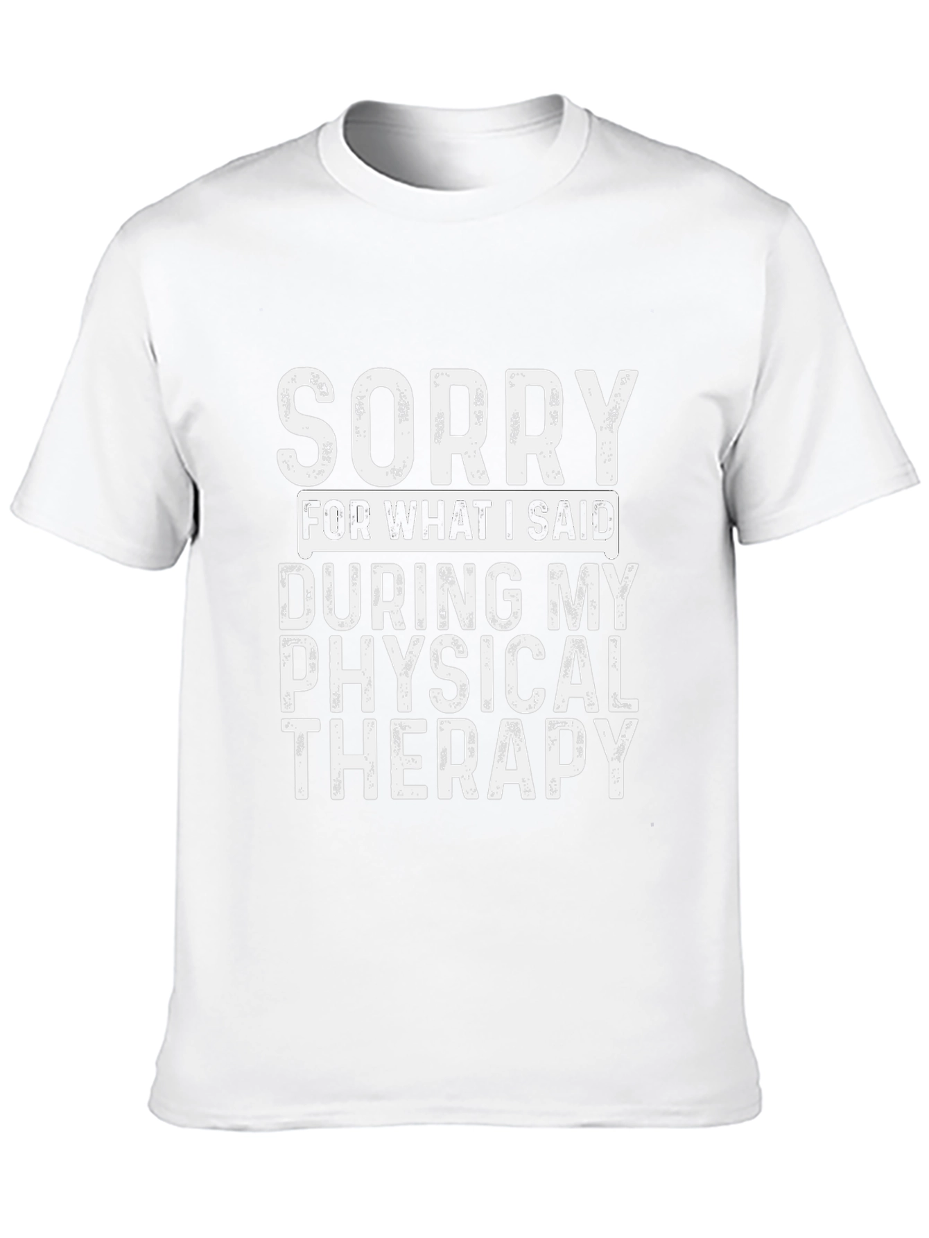 Camiseta Negra Sorry Physical Therapy Algodón