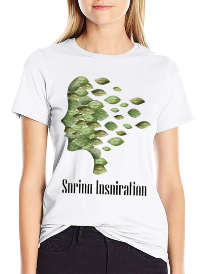 Camiseta Negra Hombre - Diseño Inspiración Primavera