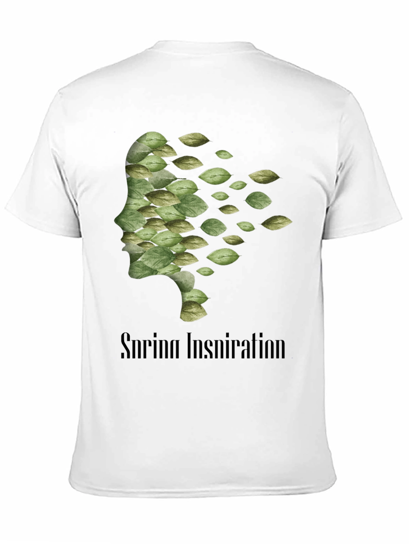 Camiseta Negra Hombre - Diseño Inspiración Primavera