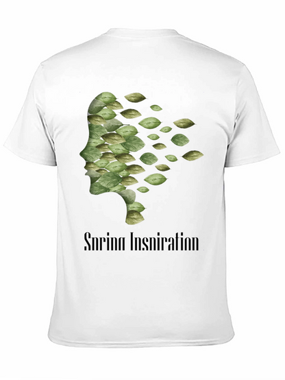 Camiseta Negra Hombre - Diseño Inspiración Primavera