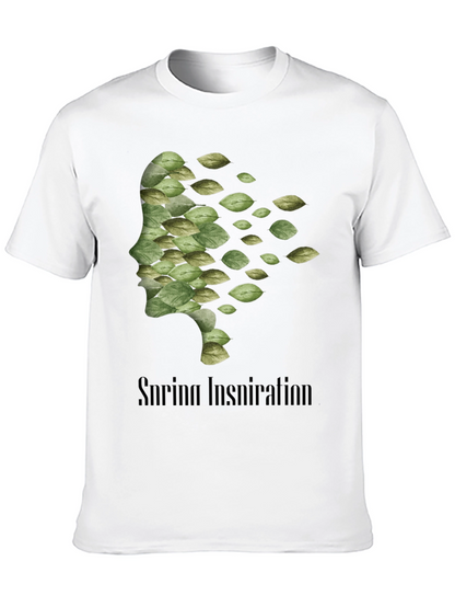 Camiseta Negra Hombre - Diseño Inspiración Primavera