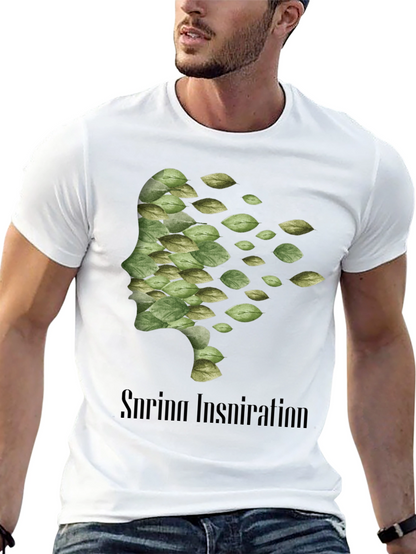 Camiseta Negra Hombre - Diseño Inspiración Primavera