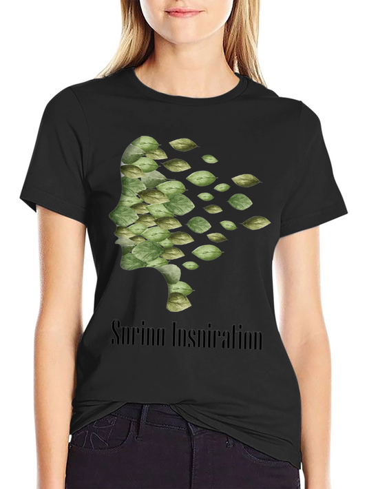 Camiseta Negra Hombre - Diseño Inspiración Primavera