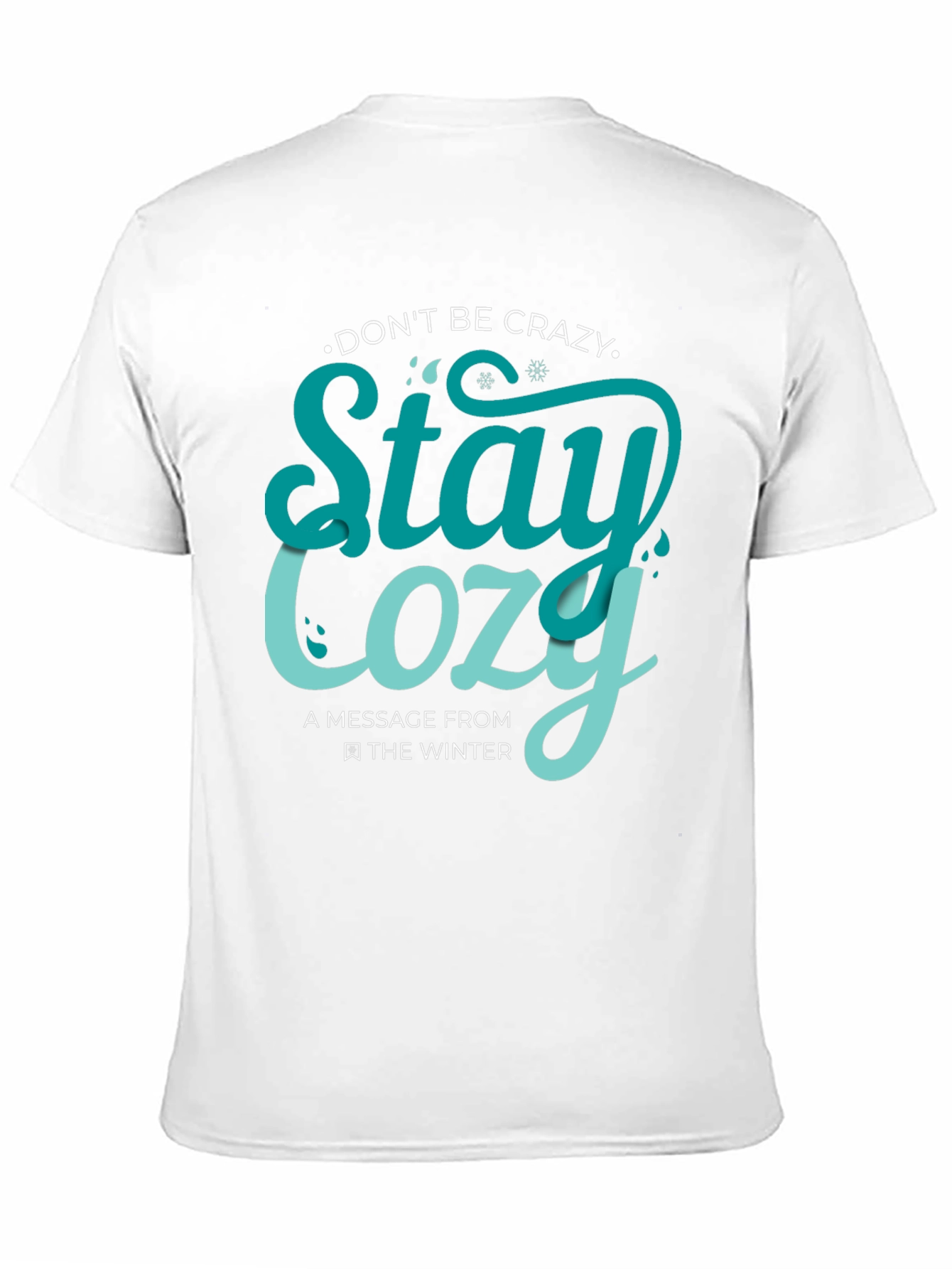 Camiseta Negra con Diseño Stay Cozy