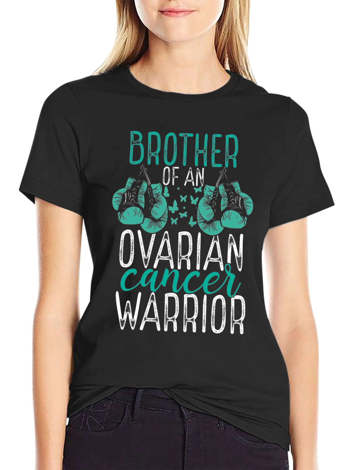 Camiseta Hermano Guerrero Cáncer Ovárico