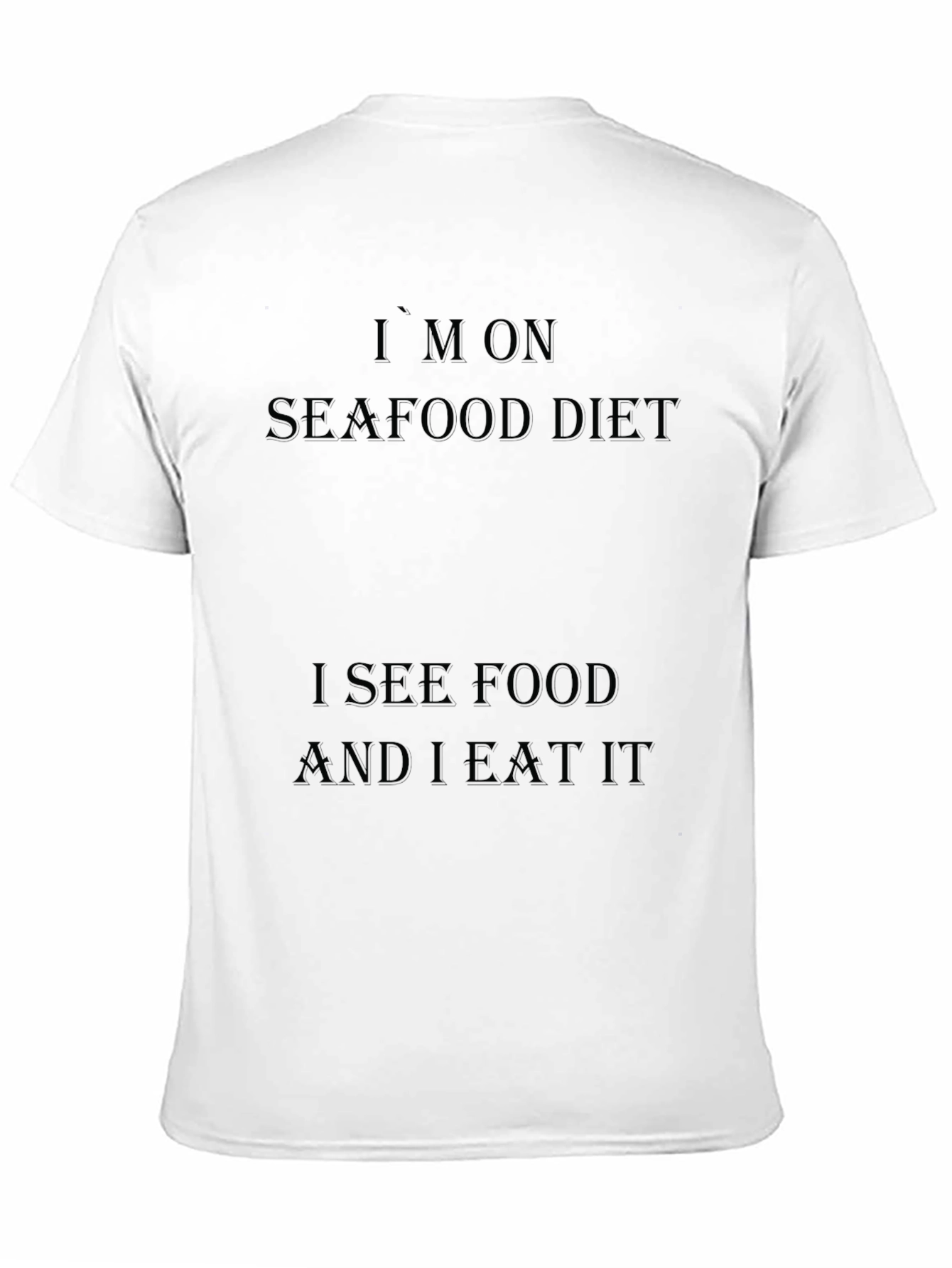 Camiseta Negra Dieta de Marisco