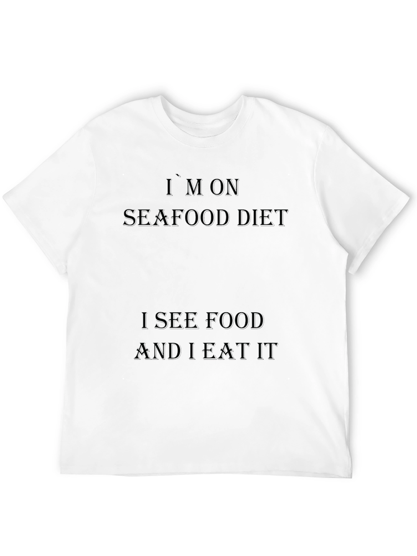Camiseta Negra Dieta de Marisco
