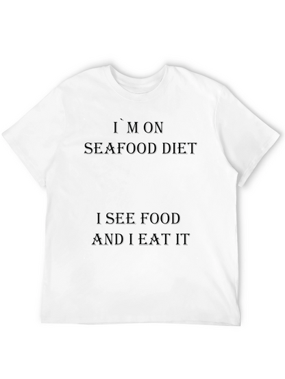 Camiseta Negra Dieta de Marisco