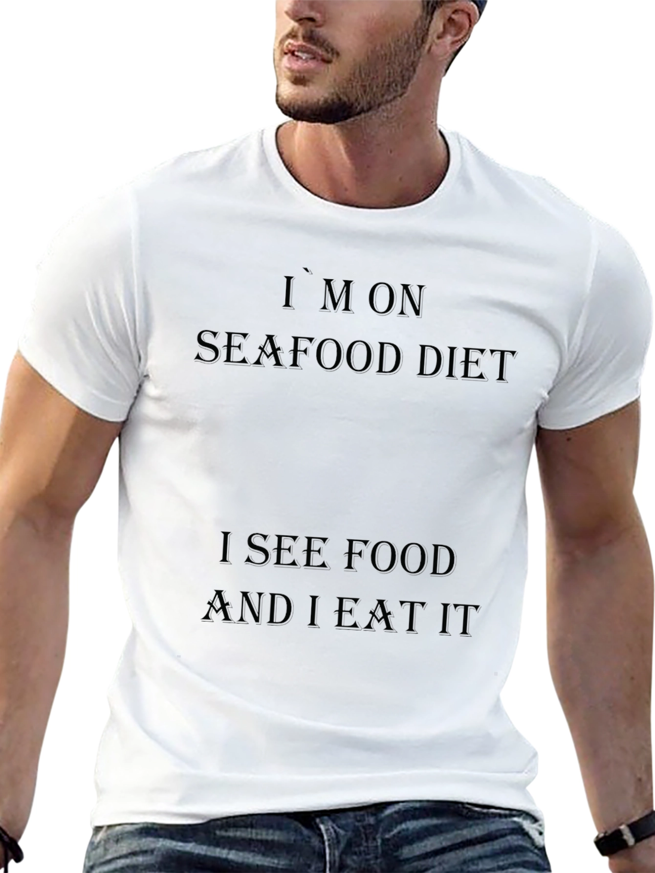 Camiseta Negra Dieta de Marisco