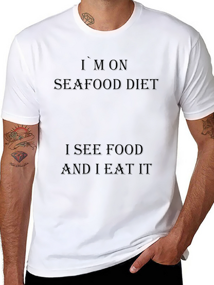 Camiseta Negra Dieta de Marisco