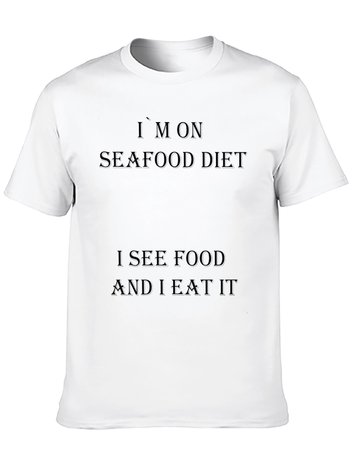 Camiseta Negra Dieta de Marisco