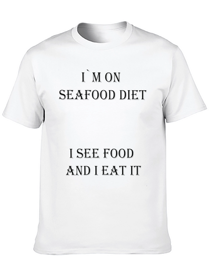 Camiseta Negra Dieta de Marisco