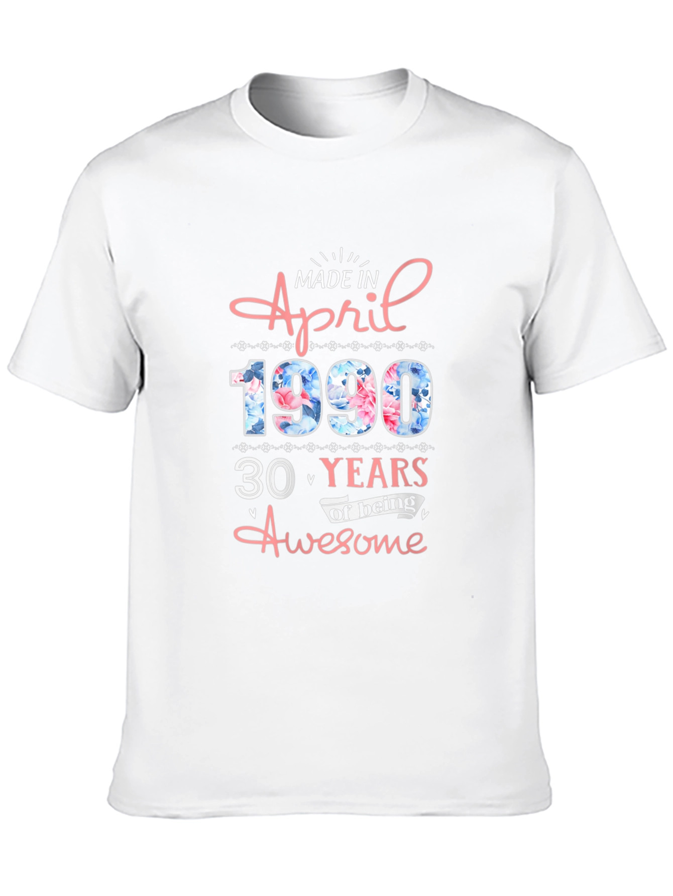 Camiseta Cumpleaños Abril 1990 - 30 Años