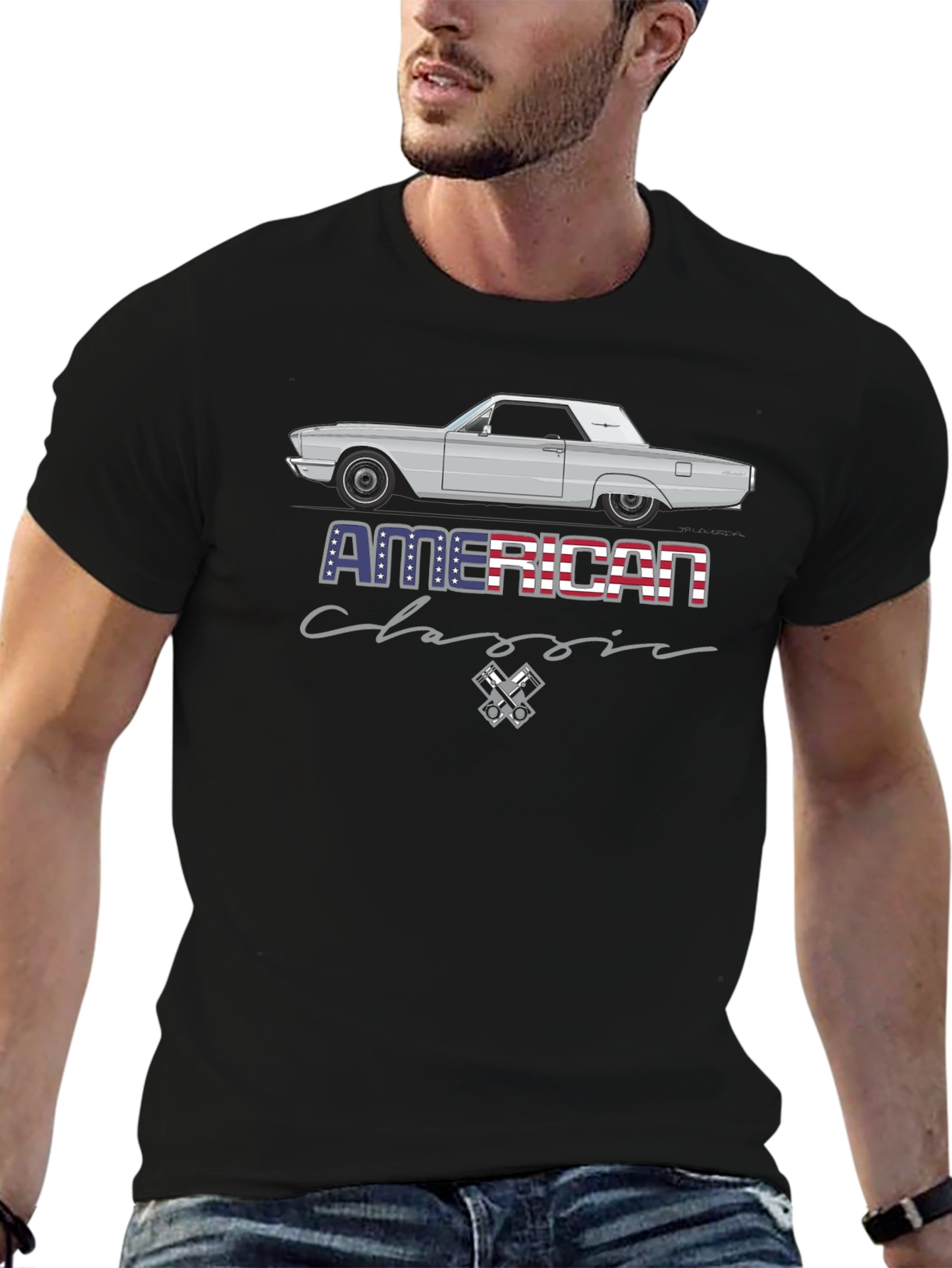 Camiseta Clásica Americana de Coche Antiguo