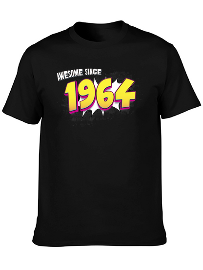 Camiseta Negra Awesome Since 1964