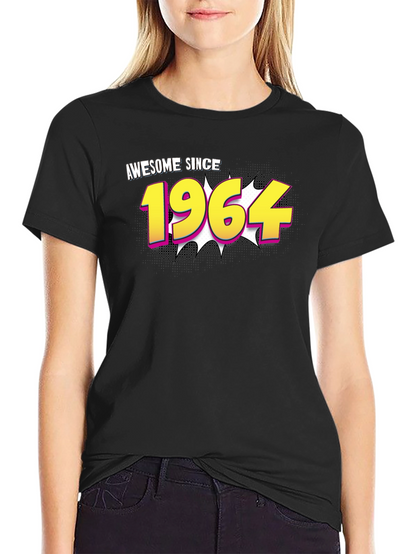 Camiseta Negra Awesome Since 1964