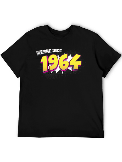 Camiseta Negra Awesome Since 1964