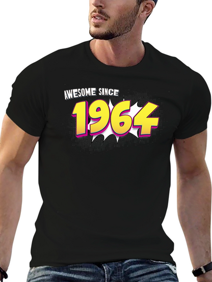 Camiseta Negra Awesome Since 1964