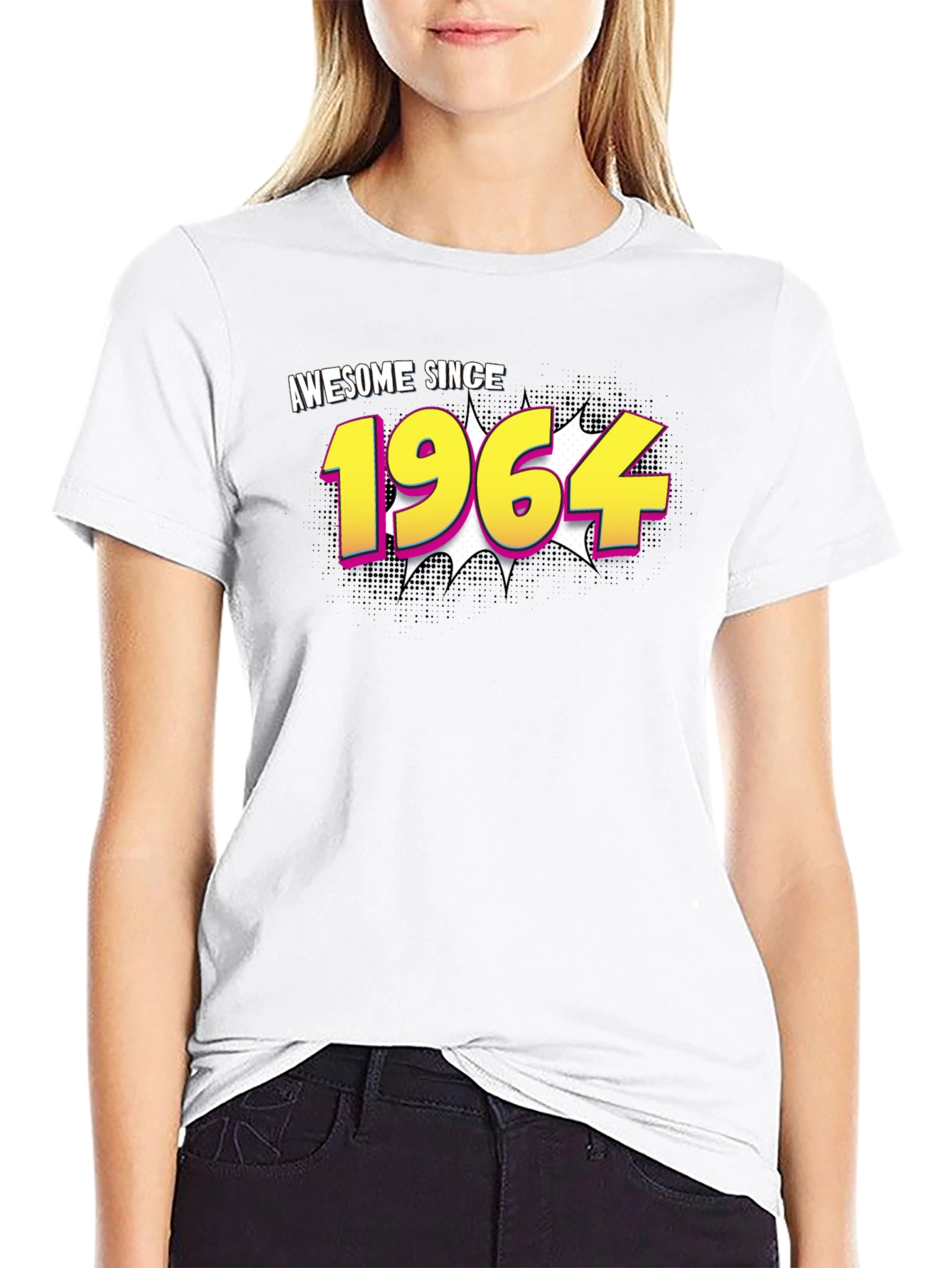 Camiseta Negra Awesome Since 1964