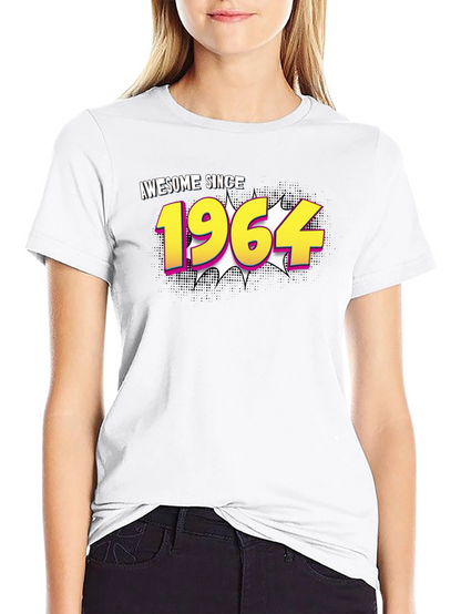 Camiseta Negra Awesome Since 1964