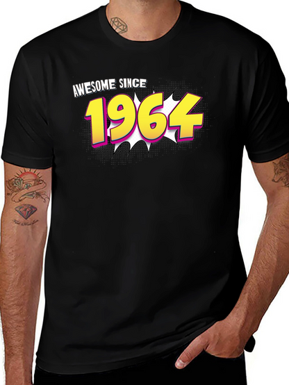 Camiseta Negra Awesome Since 1964