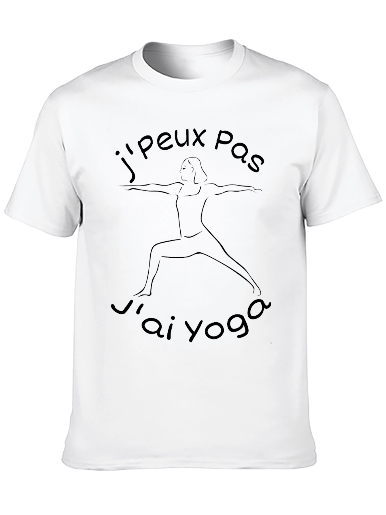 Camiseta Negra Jpeux Pas Jai Yoga para Hombre
