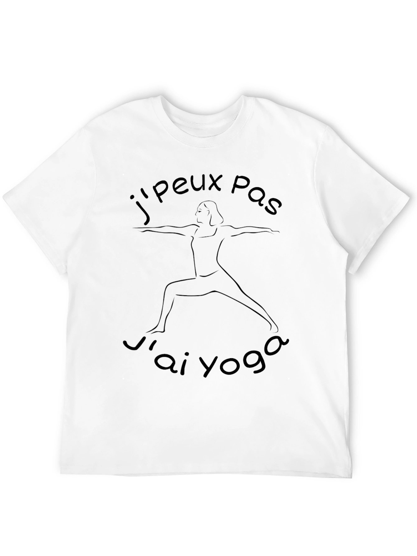 Camiseta Negra Jpeux Pas Jai Yoga para Hombre