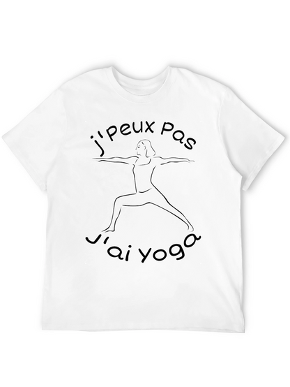 Camiseta Negra Jpeux Pas Jai Yoga para Hombre