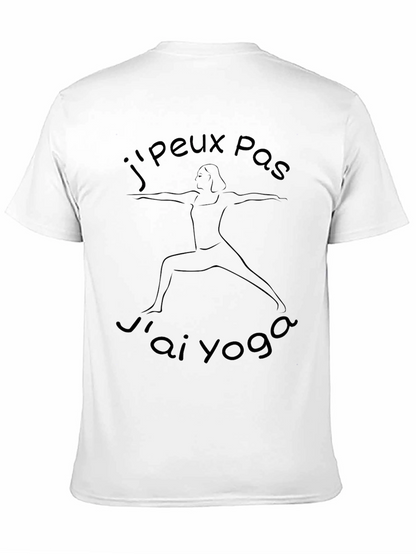 Camiseta Negra Jpeux Pas Jai Yoga para Hombre