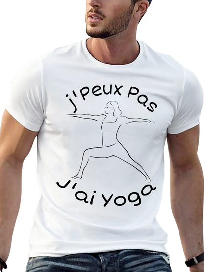 Camiseta Negra Jpeux Pas Jai Yoga para Hombre
