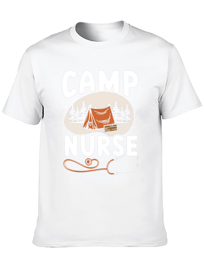 Camiseta Camp Nurse Negra - Ideal para Enfermeras