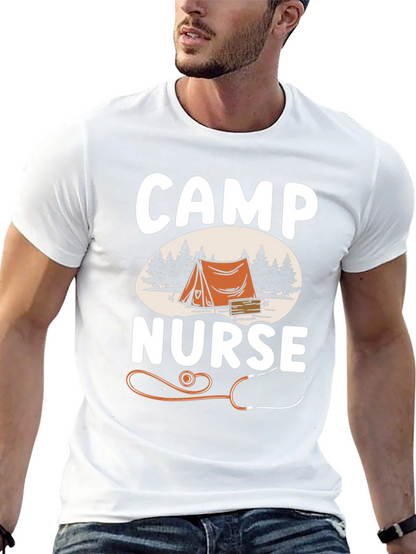 Camiseta Camp Nurse Negra - Ideal para Enfermeras