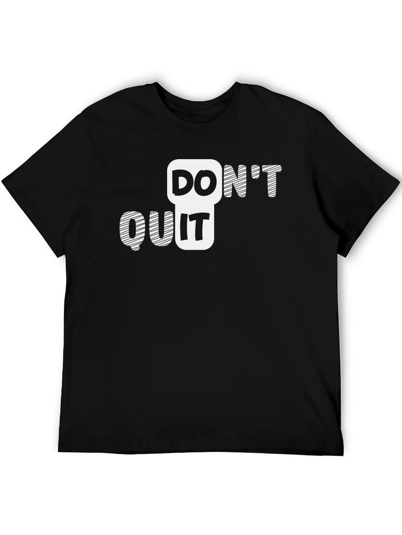 Camiseta Hombre Negra No te Rindas