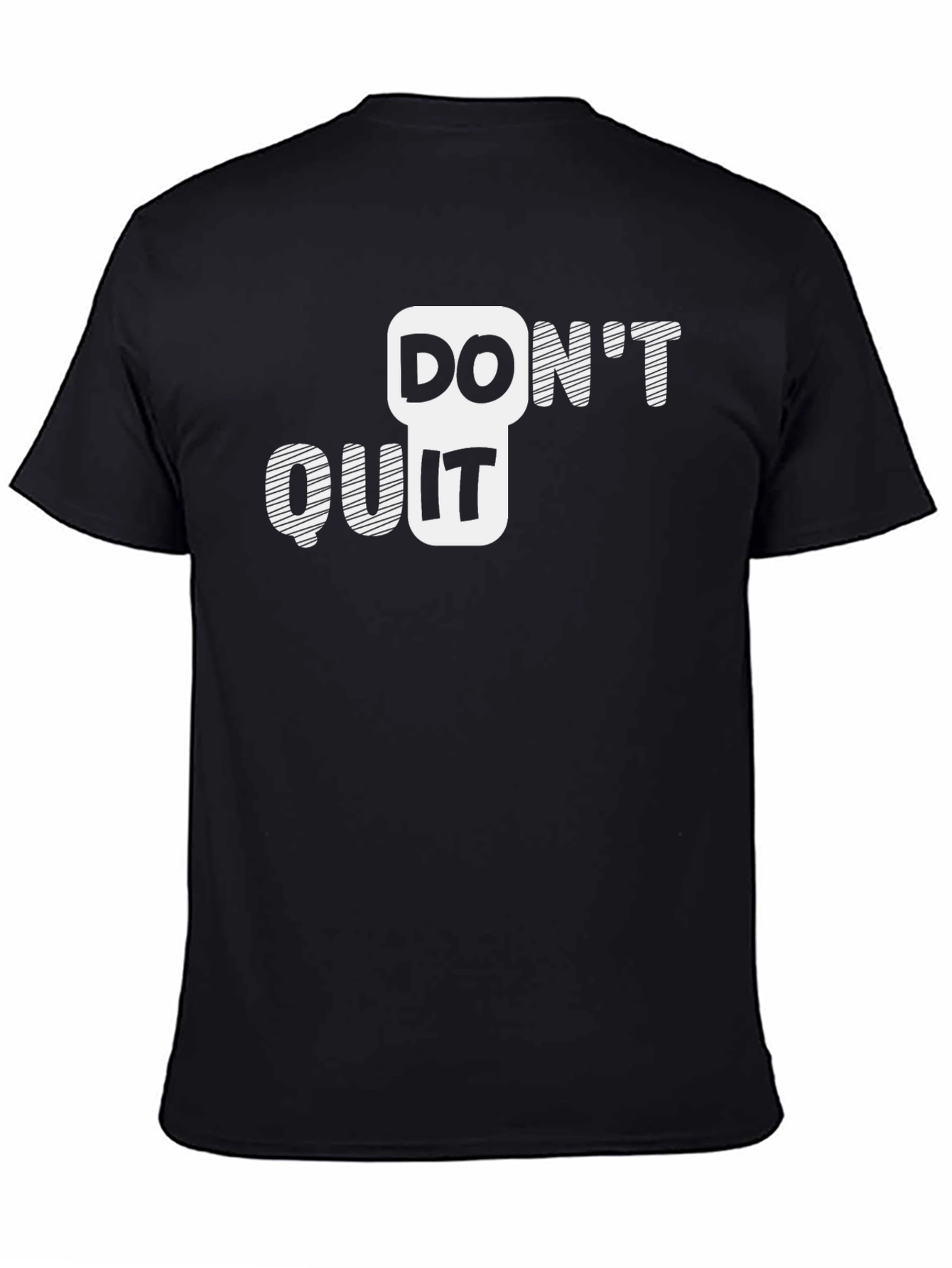 Camiseta Hombre Negra No te Rindas