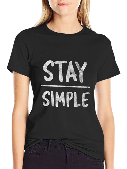 Camiseta Hombre Negra - Stay Simple