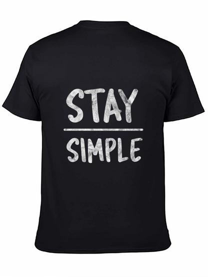 Camiseta Hombre Negra - Stay Simple