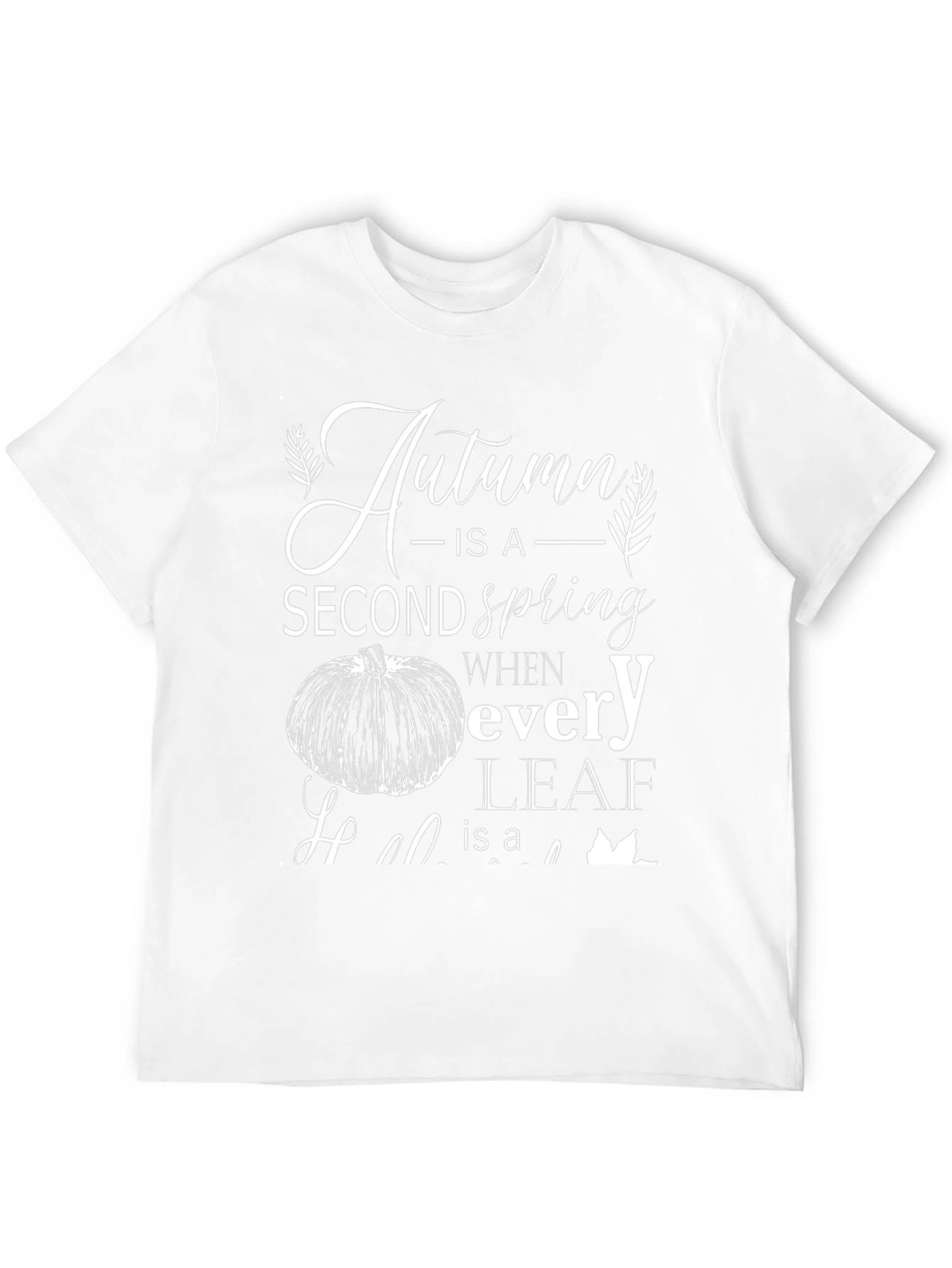 Camiseta Negra Otoño es una Segunda Primavera