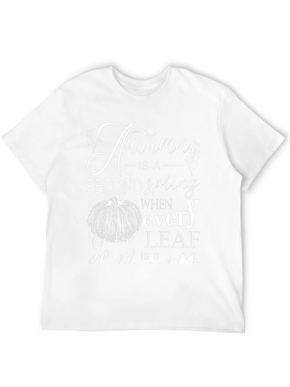Camiseta Negra Otoño es una Segunda Primavera