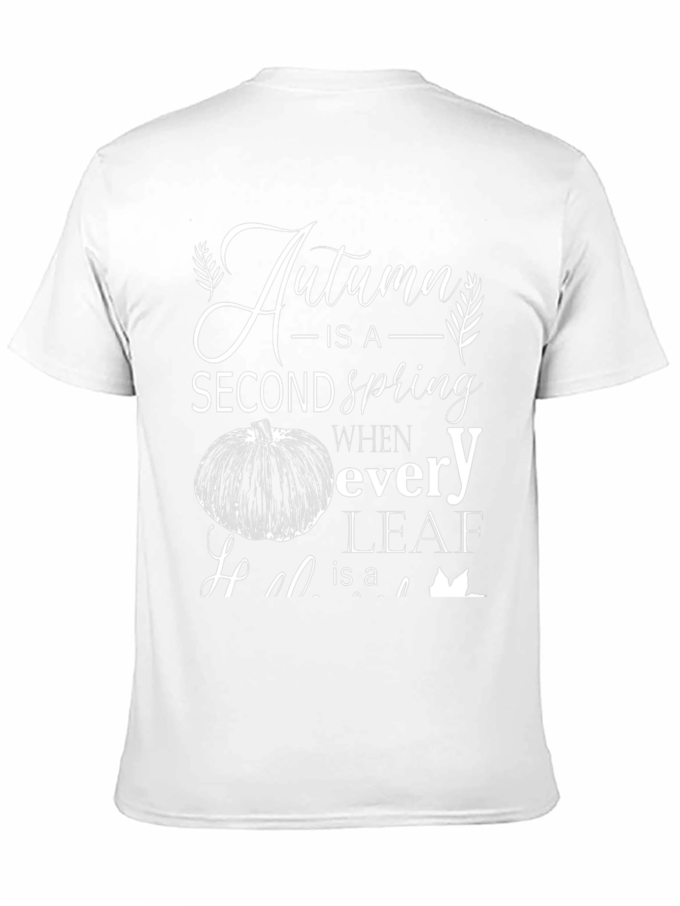 Camiseta Negra Otoño es una Segunda Primavera