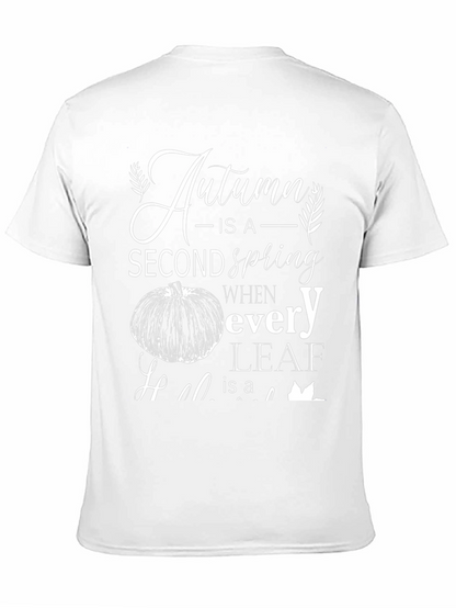 Camiseta Negra Otoño es una Segunda Primavera