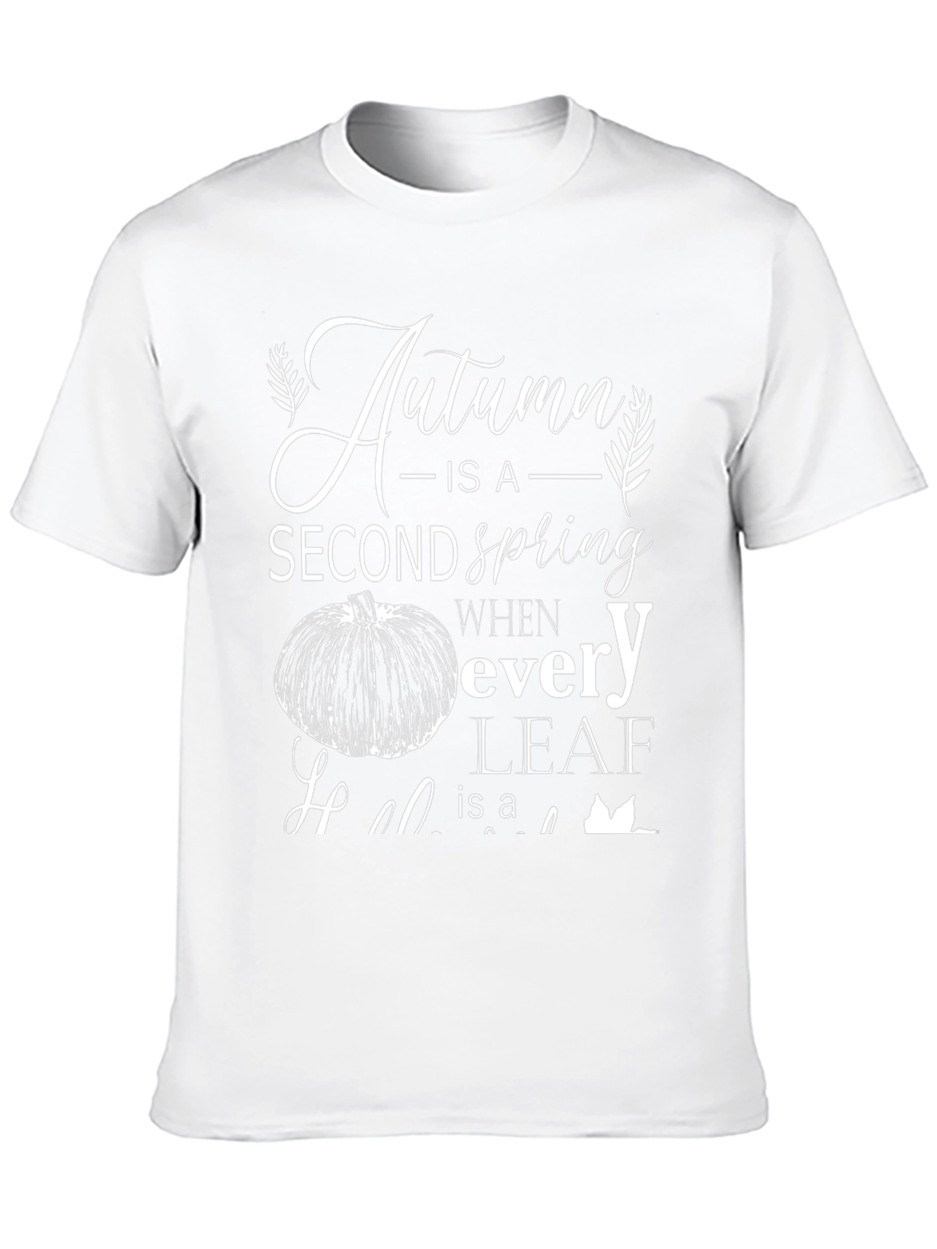 Camiseta Negra Otoño es una Segunda Primavera