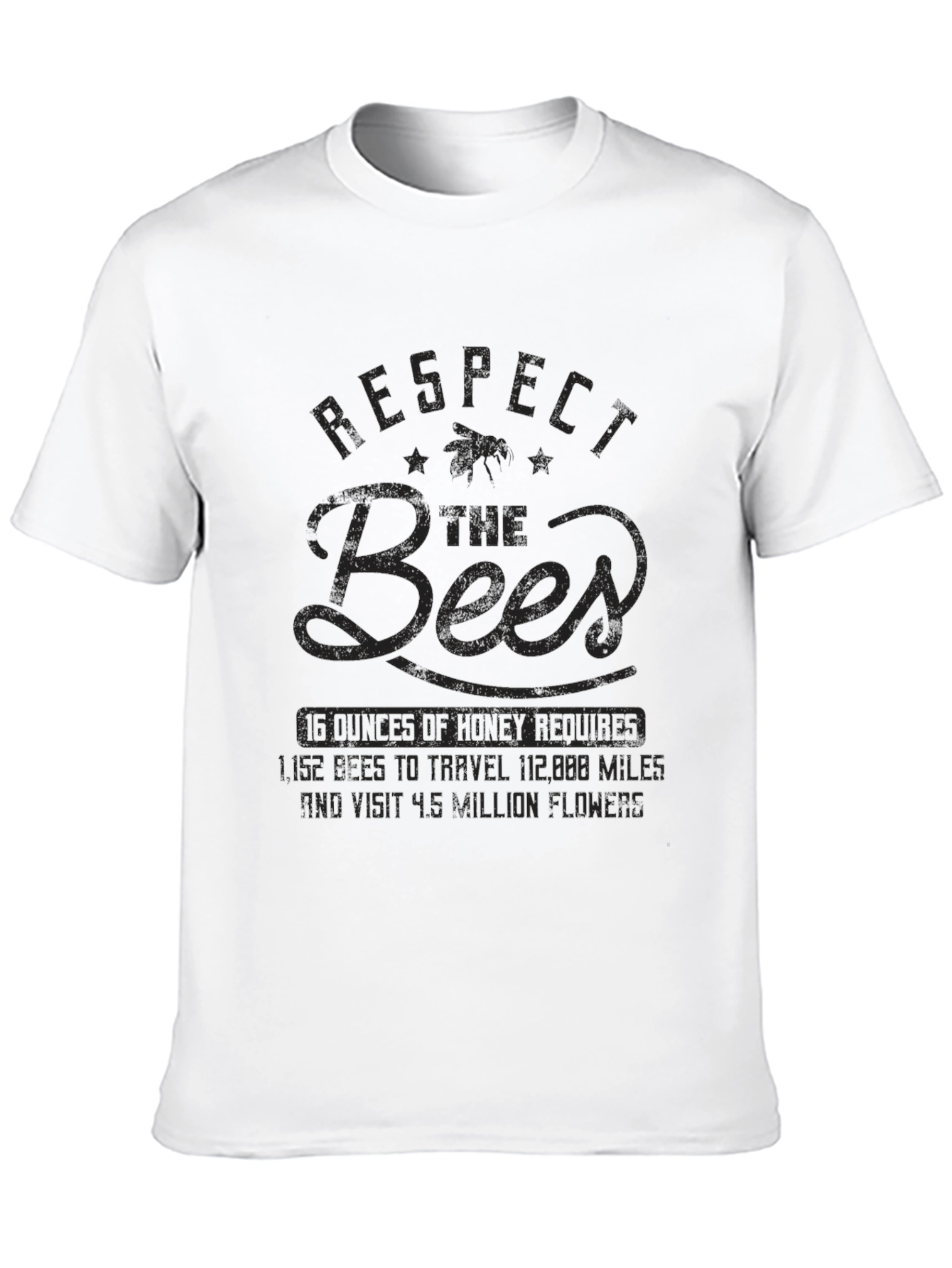Camiseta Negra Respect the Bees
