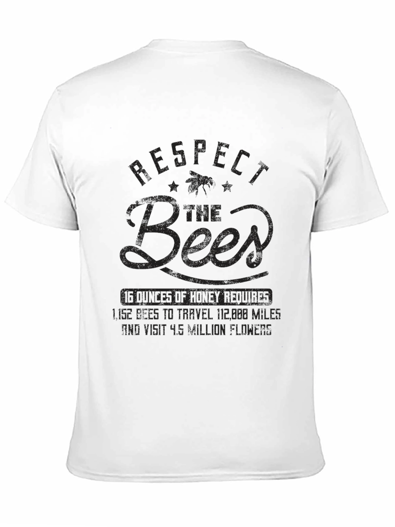 Camiseta Negra Respect the Bees