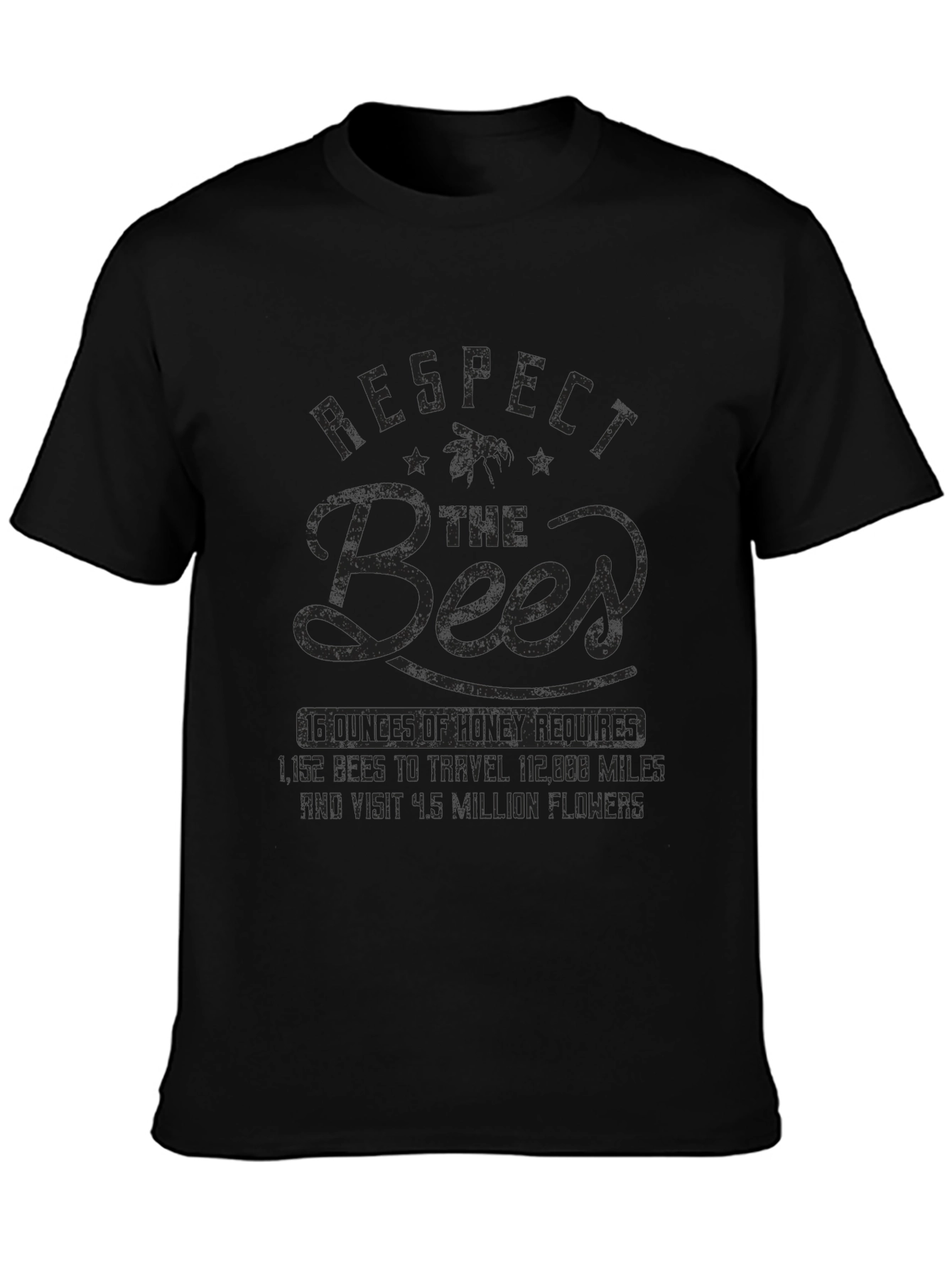 Camiseta Negra Respect the Bees