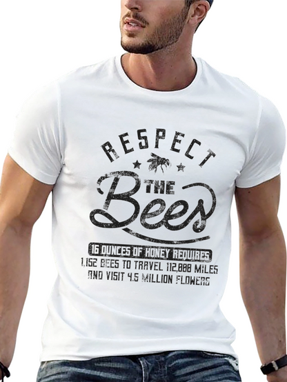 Camiseta Negra Respect the Bees