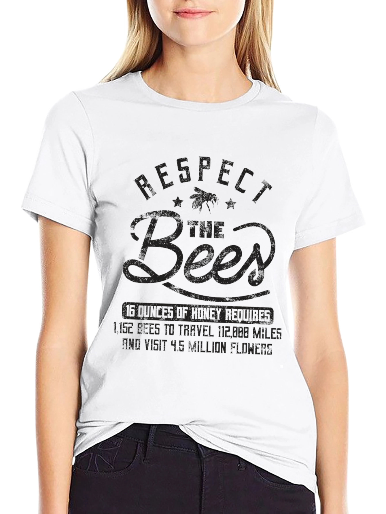 Camiseta Negra Respect the Bees