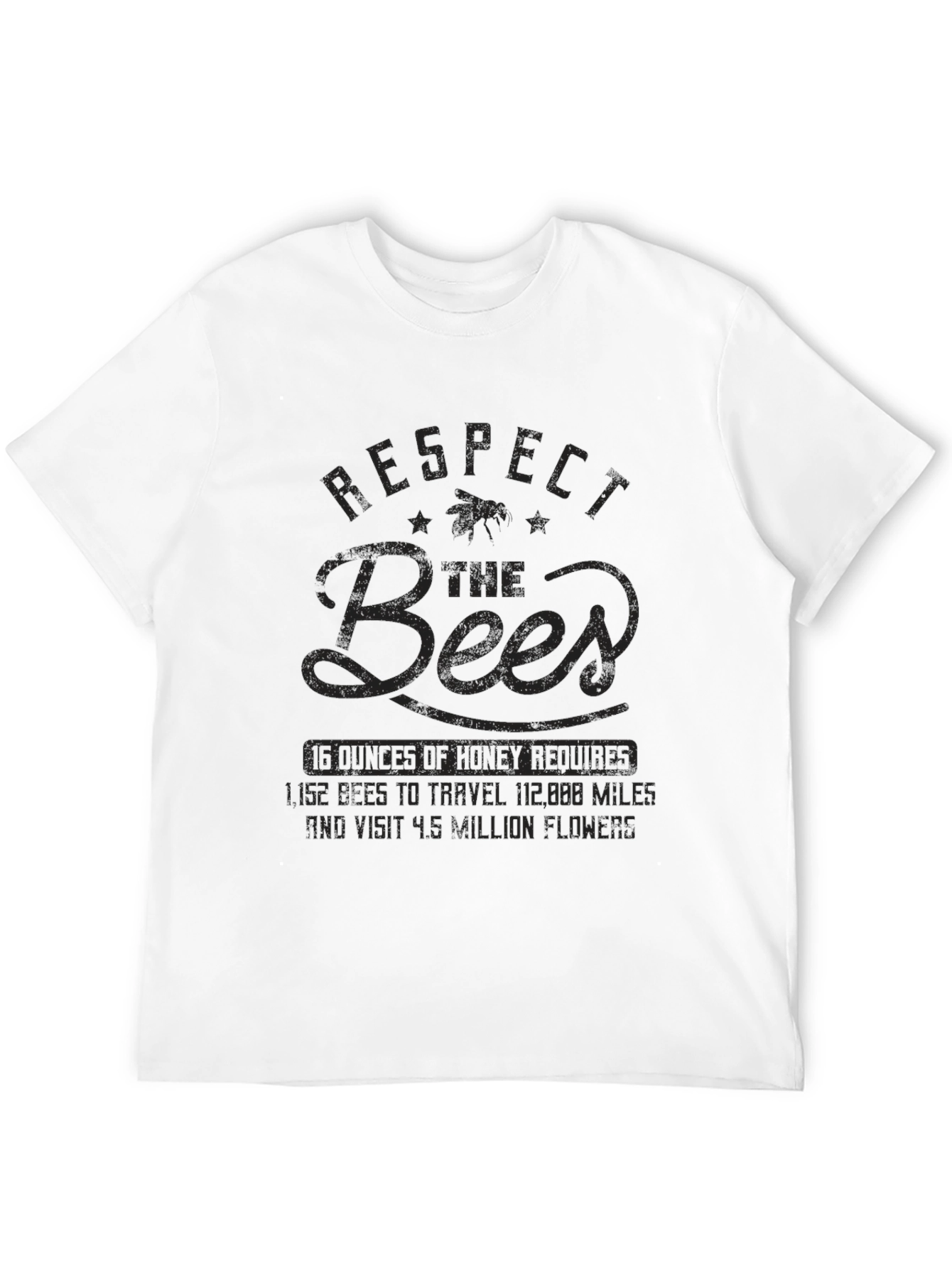 Camiseta Negra Respect the Bees