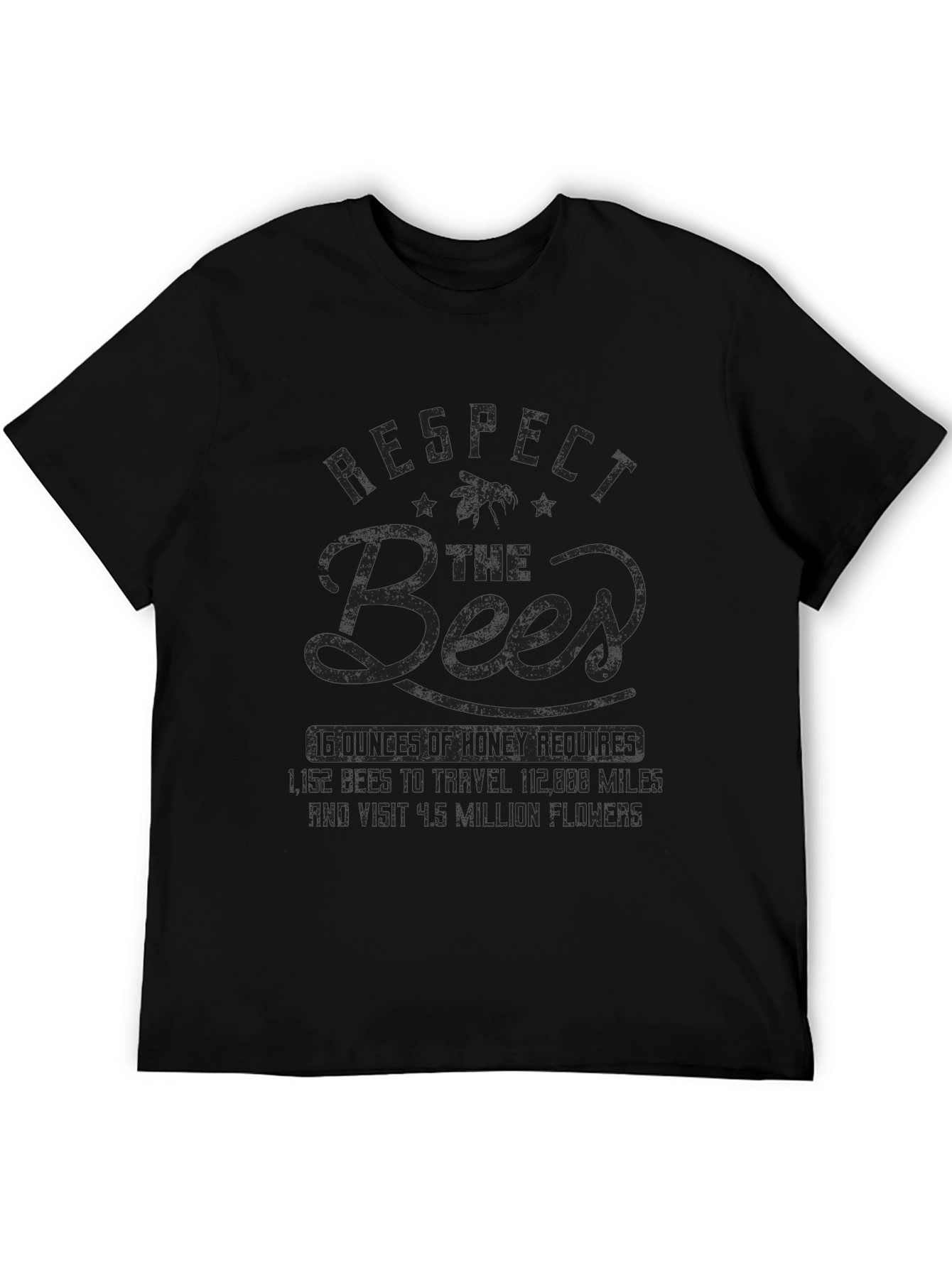 Camiseta Negra Respect the Bees
