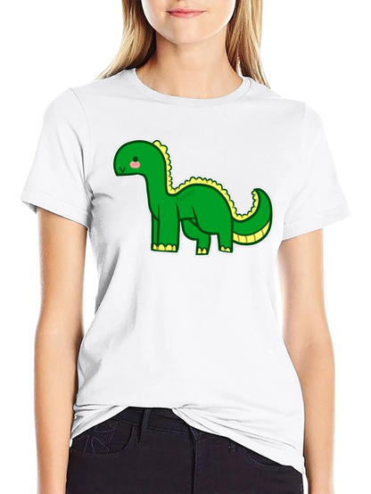 Camiseta Negra con Dinosaurio Adorable