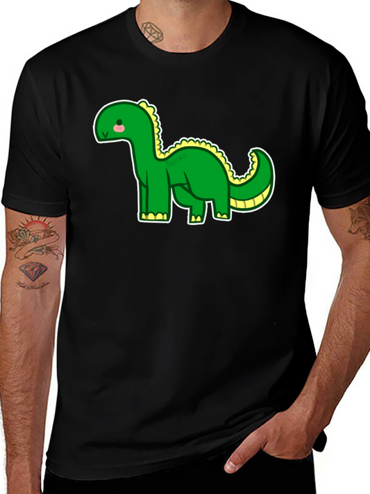 Camiseta Negra con Dinosaurio Adorable